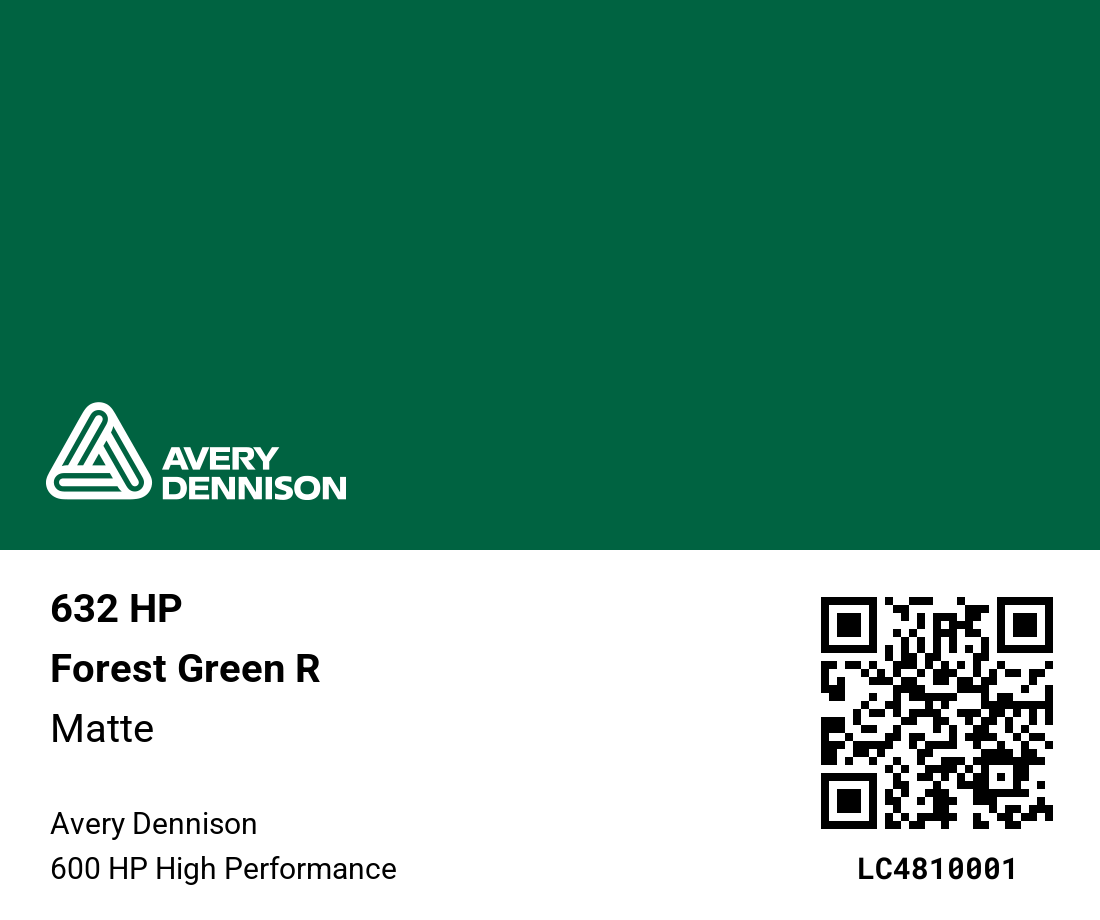 600 HP High Performance / Avery Dennison / All colors and finishes